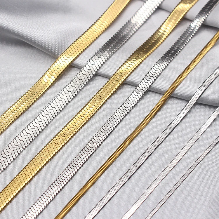 Wholesale High polished 18 inch stainless steel round snake chain gold plated chain necklace
Wholesale High polished 18 inch stainless steel round snake chain gold plated chain necklace