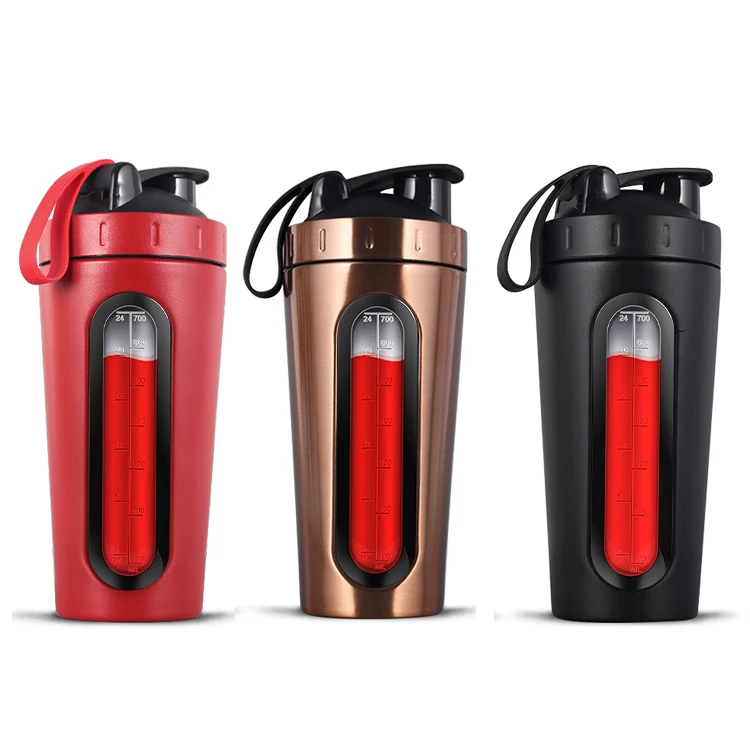 Best Sellers wish ebay Amazon Visible Window 750ml 25oz Stainless Steel Shaker Bottle For albumen powder custom LOGO, Black,gold
Best Sellers wish ebay Amazon Visible Window 750ml 25oz Stainless Steel Shaker Bottle For albumen powder custom LOGO, Black,gold