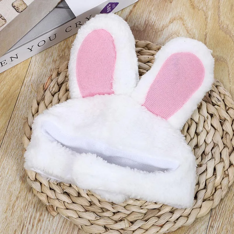 

Cute Pet Rabbit Ears For Cats Soft Pet Birthday Hat Bunny Headband With Ears For Kitten Party Costume Halloween Accessory, 1 colors;picture shows, accept customized
