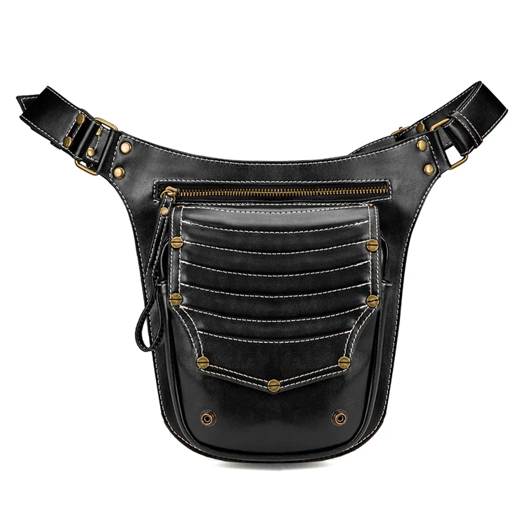 Fashion Line Motorcycle Thigh Hip Leg PU Leather Rock Chest Waist Shoulder Crossbody Bags punk bags, Black
Fashion Line Motorcycle Thigh Hip Leg PU Leather Rock Chest Waist Shoulder Crossbody Bags punk bags, Black