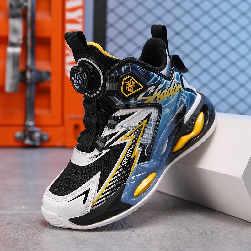 Children's Basketball Shoes Breathable Boys Shoes 2023 winter New Rotary Buckle Boys Sneakers shoes for kids girls 6 to 10 years
Children's Basketball Shoes Breathable Boys Shoes 2023 winter New Rotary Buckle Boys Sneakers shoes for kids girls 6 to 10 years