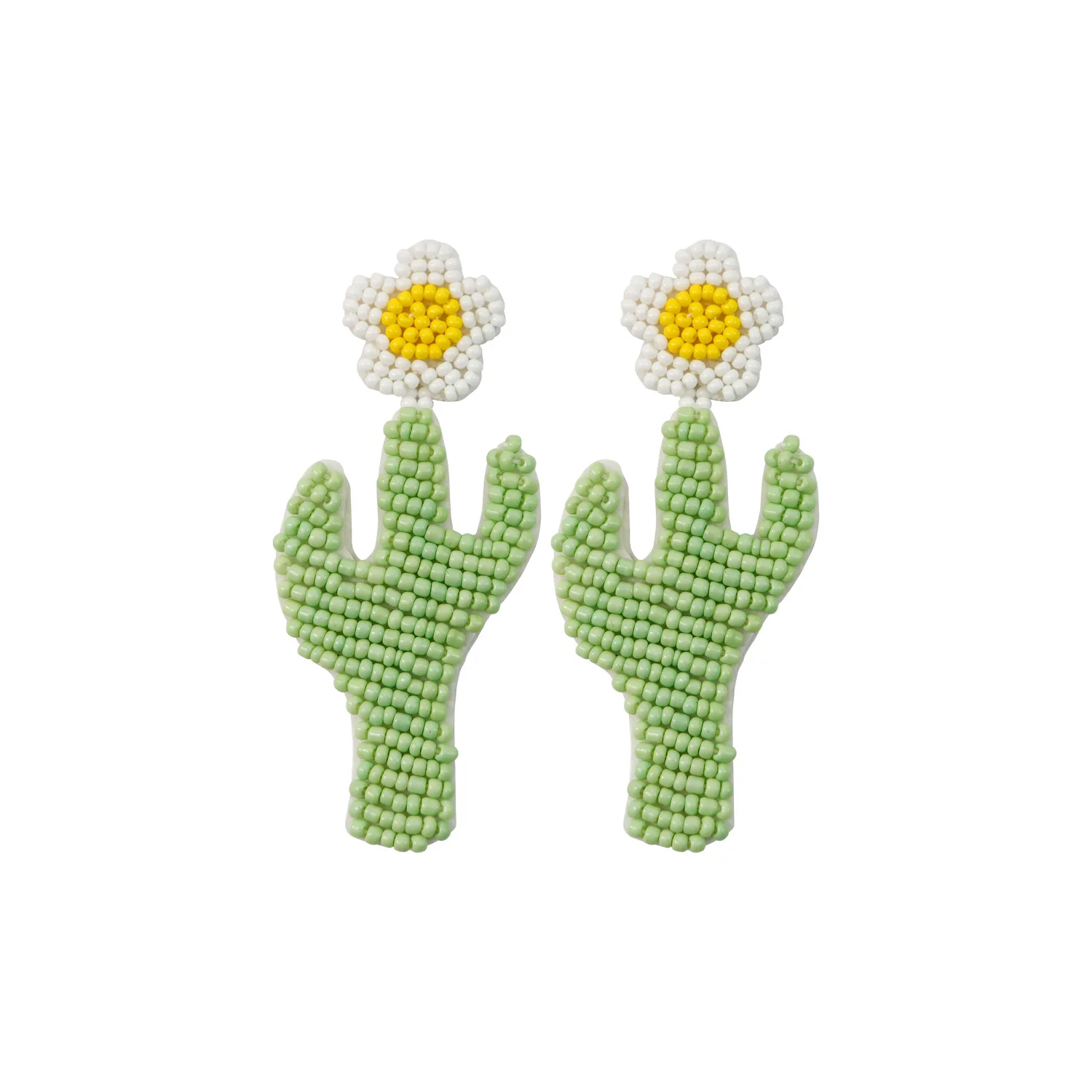 Newest Holiday Style Fashion Handmade Seed BeadCactus Flower Earrings Plant Jewelry For Women
Newest Holiday Style Fashion Handmade Seed BeadCactus Flower Earrings Plant Jewelry For Women