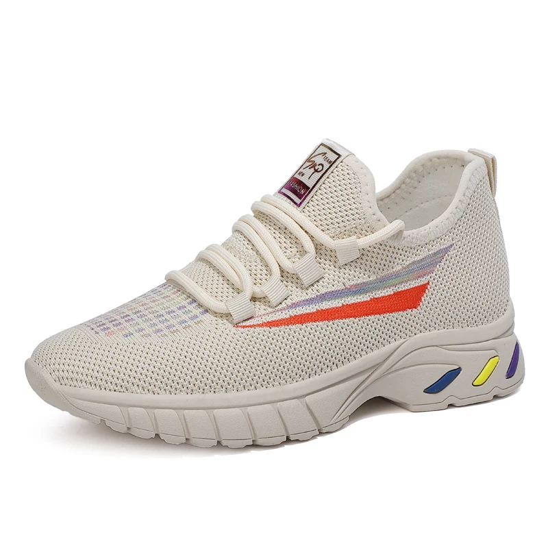 New Style Fashion Fly knit Women Casual Sneaker Running Sports Shoes (SXW21-70K9), Beige/black/pink
New Style Fashion Fly knit Women Casual Sneaker Running Sports Shoes (SXW21-70K9), Beige/black/pink