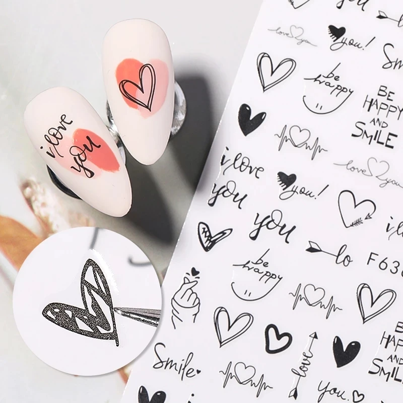 hot sell 3D Nail Sticker Cool English Letter decals for nail Foil Love Heart Design Nails Accessories Fashion Manicure Sticker, 12 colors
hot sell 3D Nail Sticker Cool English Letter decals for nail Foil Love Heart Design Nails Accessories Fashion Manicure Sticker, 12 colors
