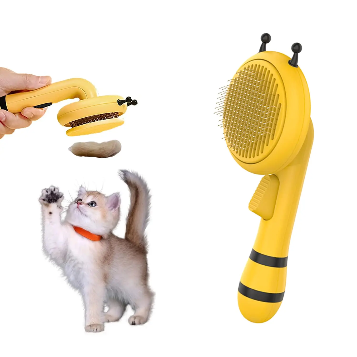 Amazon Top ABS Material Steel Cleaning Bee Pet Cat Dog Hair Brush Comb, White, green, purple
Amazon Top ABS Material Steel Cleaning Bee Pet Cat Dog Hair Brush Comb, White, green, purple