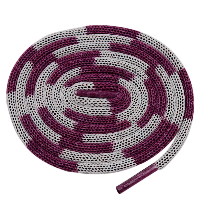 WEIOU custom polyester purple-white shoe laces Custom plastic aglet cotton waxed round shoelace
WEIOU custom polyester purple-white shoe laces Custom plastic aglet cotton waxed round shoelace