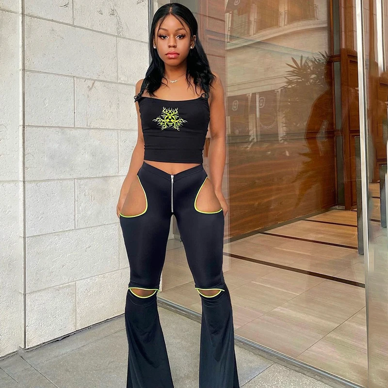 M20883P Bomblook Fashion Hollow Women Pants 2021New Arrival Zipper Hole Boot Cut Pant Spring Skinny Pant Streetwear
M20883P Bomblook Fashion Hollow Women Pants 2021New Arrival Zipper Hole Boot Cut Pant Spring Skinny Pant Streetwear