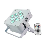 Hight Brightness 9x18w RGBWAUV 6in1 Battery Wireless DMX IR remote Led party Uplight
