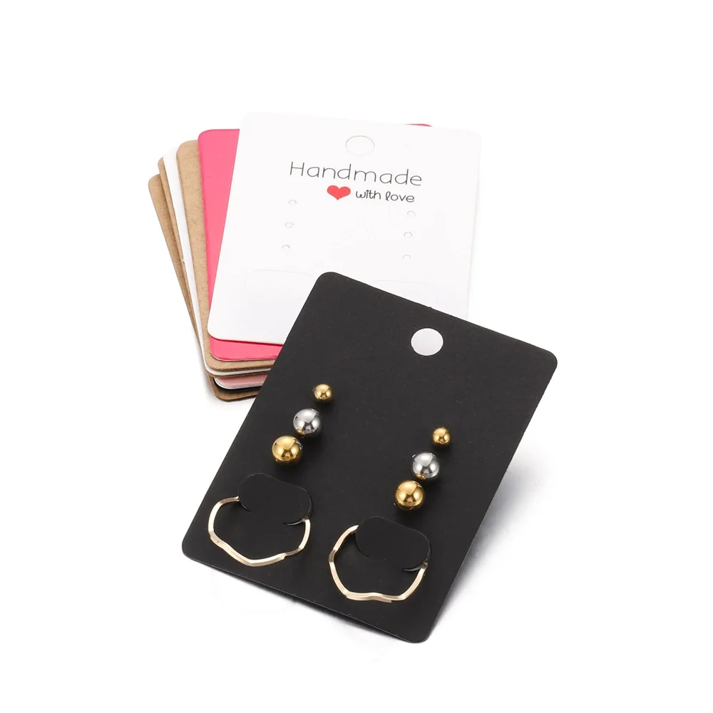 20pcs 6.5x5cm 24 Style Earrings Necklaces Kraft Paper Ear Studs Display Cards Hang Card For DIY Jewelry Display Card
20pcs 6.5x5cm 24 Style Earrings Necklaces Kraft Paper Ear Studs Display Cards Hang Card For DIY Jewelry Display Card