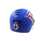 Waterproof Blue UBS chargeable beetle shape safety warning motorcycle helmet LED light