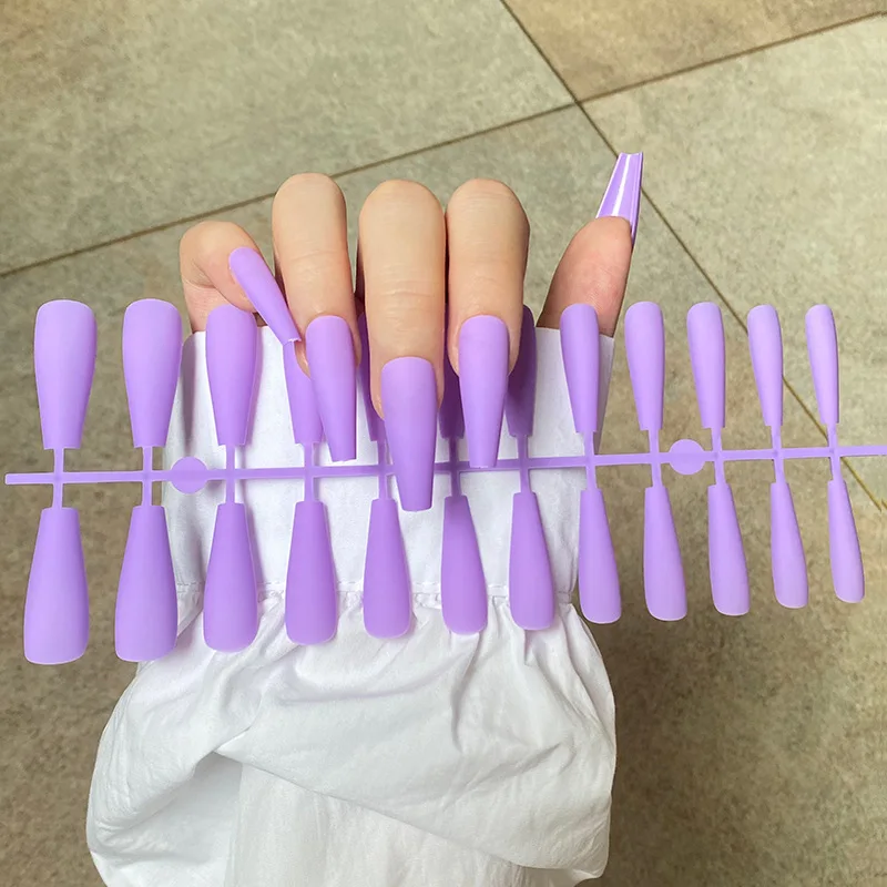 Wholesale Nail Tips 3D luxury long coffin shape full cover false press on nails tips, 20 different colors
Wholesale Nail Tips 3D luxury long coffin shape full cover false press on nails tips, 20 different colors