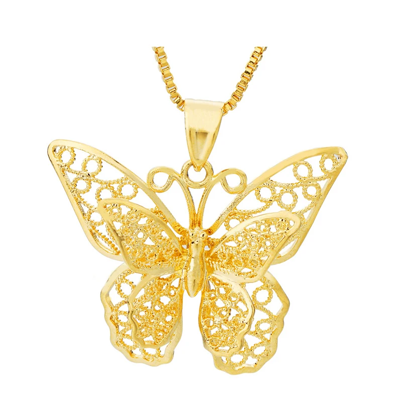 Brass material butterfly picture pendant necklace wedding gold plating fashion necklace, Gold color
Brass material butterfly picture pendant necklace wedding gold plating fashion necklace, Gold color