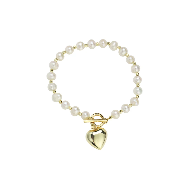 Retro Simple Style Women Charm Bracelet Pearl Beads Love Heart Pendant Bracelets Women Jewelry Bangle
Retro Simple Style Women Charm Bracelet Pearl Beads Love Heart Pendant Bracelets Women Jewelry Bangle