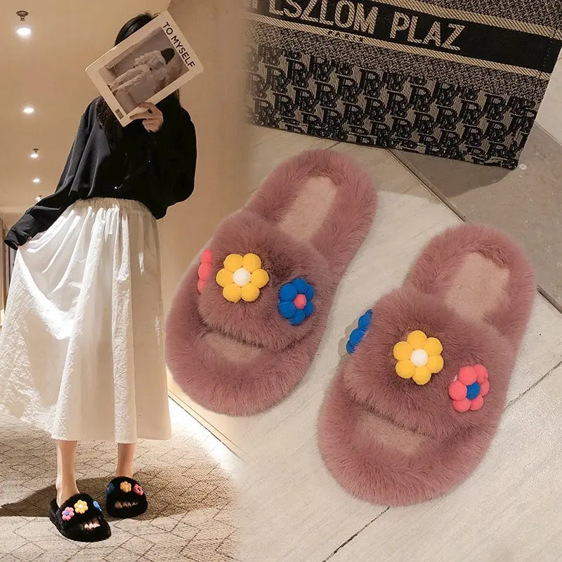 Wholesale Ladies Fluffy Solid Lovely Soft Floret Pattern Sandals Indoor Outdoor Home Flat Women House Furry Slippers, Picture
Wholesale Ladies Fluffy Solid Lovely Soft Floret Pattern Sandals Indoor Outdoor Home Flat Women House Furry Slippers, Picture