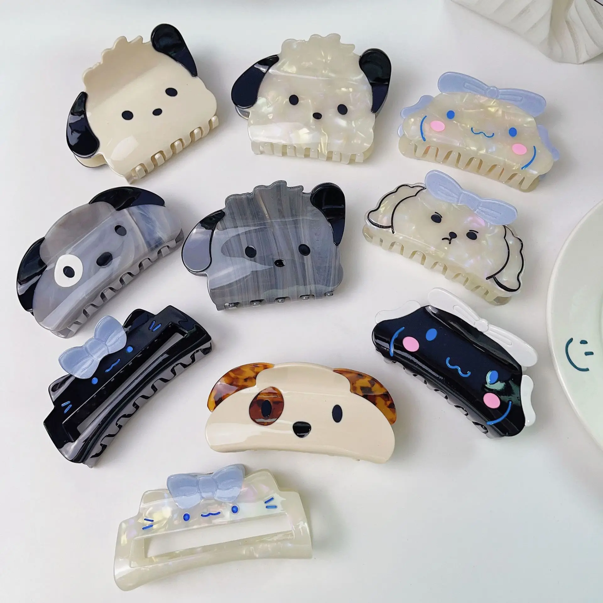 Sayoung New cute acetic acid yugui dog grasp clip clouds kitten cartoon hair clip clear girls large shark clip hair accessories
Sayoung New cute acetic acid yugui dog grasp clip clouds kitten cartoon hair clip clear girls large shark clip hair accessories