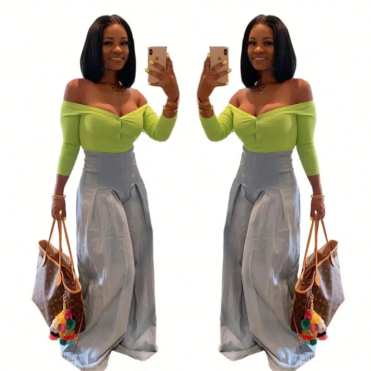 Casual High Waist Solid Color Draped Summer Female Bottoms Ladies Trousers Women Loose Wide Leg Pants
Casual High Waist Solid Color Draped Summer Female Bottoms Ladies Trousers Women Loose Wide Leg Pants