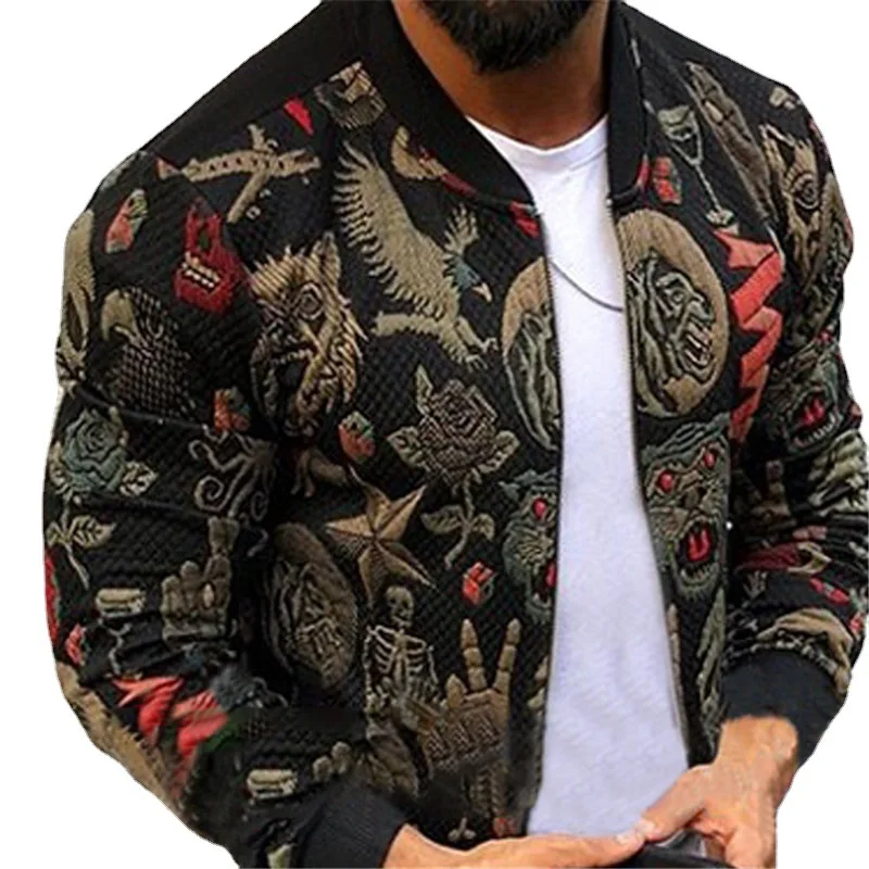 Slim Men Bomber Jacket Spring Autumn Fashion Hip Hop Printing Coats Trendy Men Teenager Retro Jacket Coat
Slim Men Bomber Jacket Spring Autumn Fashion Hip Hop Printing Coats Trendy Men Teenager Retro Jacket Coat