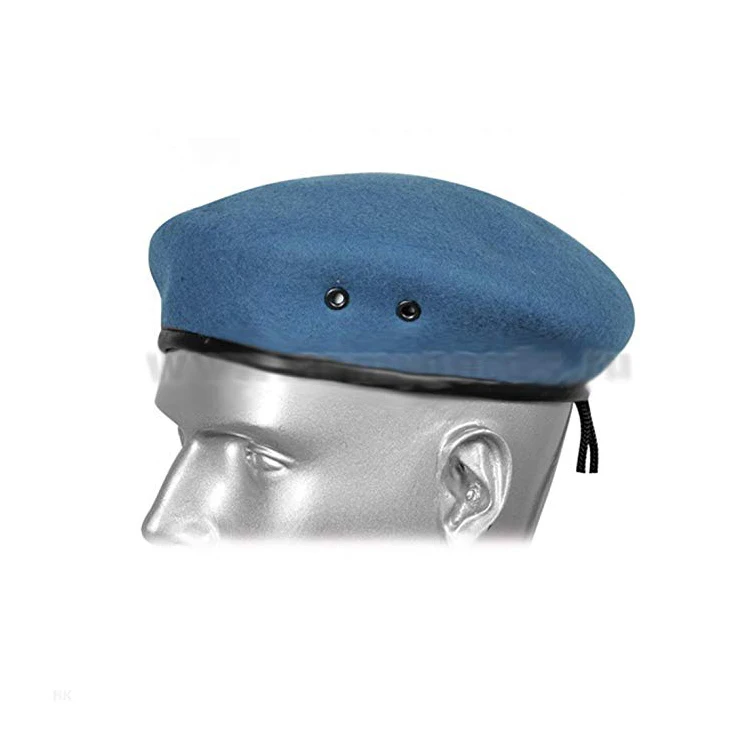 俄罗斯蓝帽 100% 羊毛贝雷帽军事苏联军帽