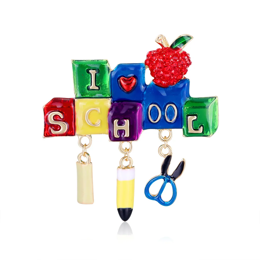 New Arrivals Creative Cartoon Letter Combination Brooch Dropping Oil Metal Alloy Brooch Pin, Colors
New Arrivals Creative Cartoon Letter Combination Brooch Dropping Oil Metal Alloy Brooch Pin, Colors