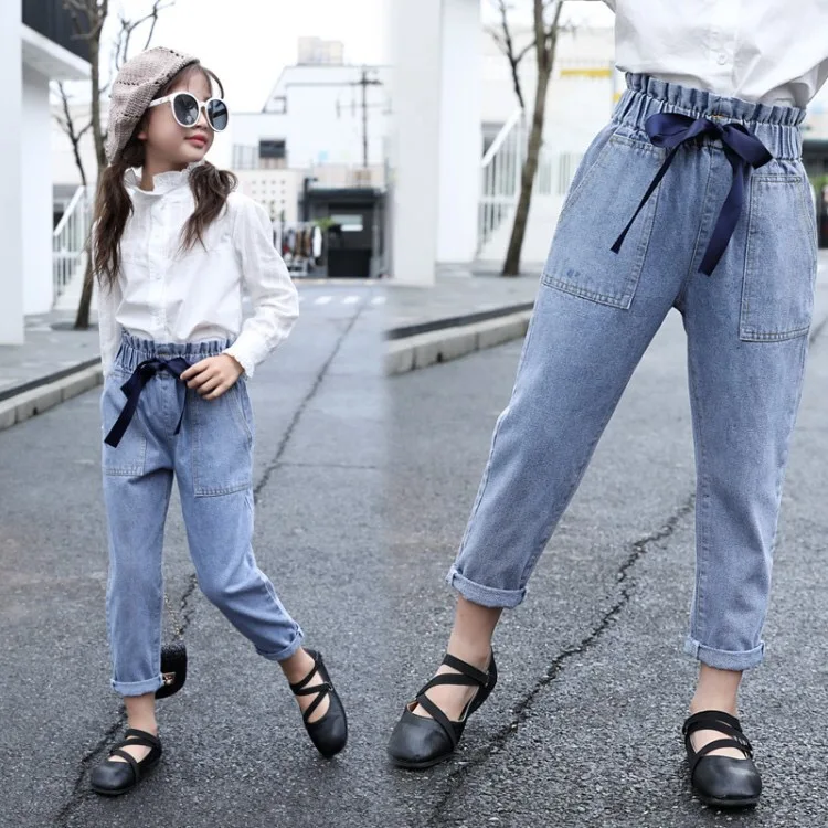 new fashion children big girls casual Harlan porckets Jeans denim trousers kid girls denim pants jeans with Bow belt, Picture shows
new fashion children big girls casual Harlan porckets Jeans denim trousers kid girls denim pants jeans with Bow belt, Picture shows
