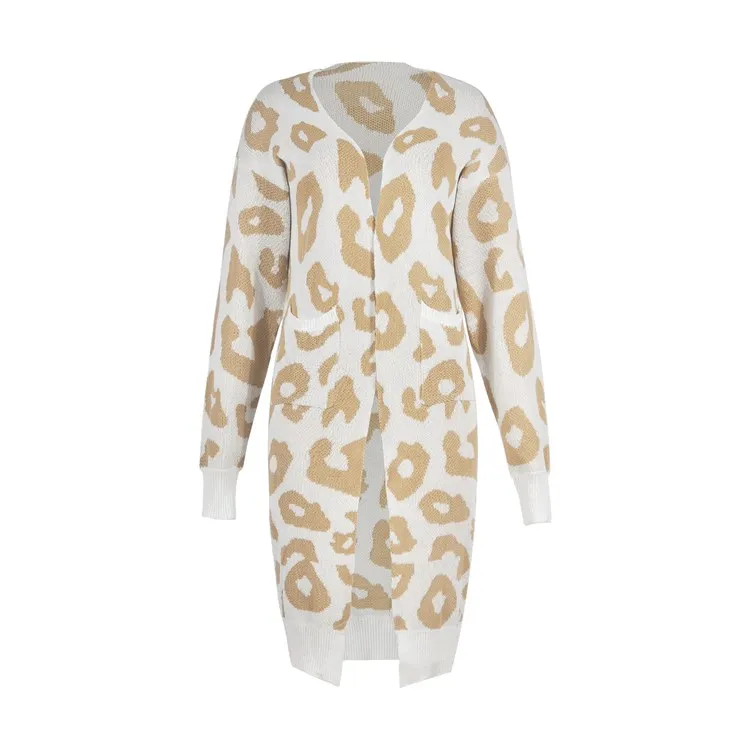 2021Hot Sale Fashion Custom Leopard Grain Design Long Sleeve Lady's Sweater Coat, Picture
2021Hot Sale Fashion Custom Leopard Grain Design Long Sleeve Lady's Sweater Coat, Picture