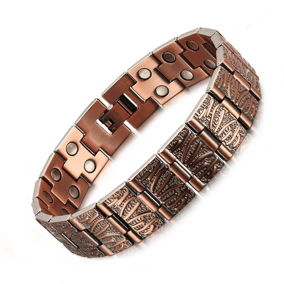 Vintage Pure Copper Magnetic Pain Relief Bracelet for Men Therapy Double Row Magnets Link Chain Men Jewelry
Vintage Pure Copper Magnetic Pain Relief Bracelet for Men Therapy Double Row Magnets Link Chain Men Jewelry