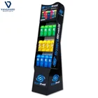 Cardboard Promotion Floor Display Stand Paper Rack, Beverage Corrugated Cardboard Display Water Bottles Stands Box