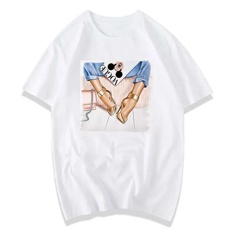 Wholesale White T Shirt Women Aesthetic Brand bags Parfum Lips Print Cotton Female Shirt
Wholesale White T Shirt Women Aesthetic Brand bags Parfum Lips Print Cotton Female Shirt