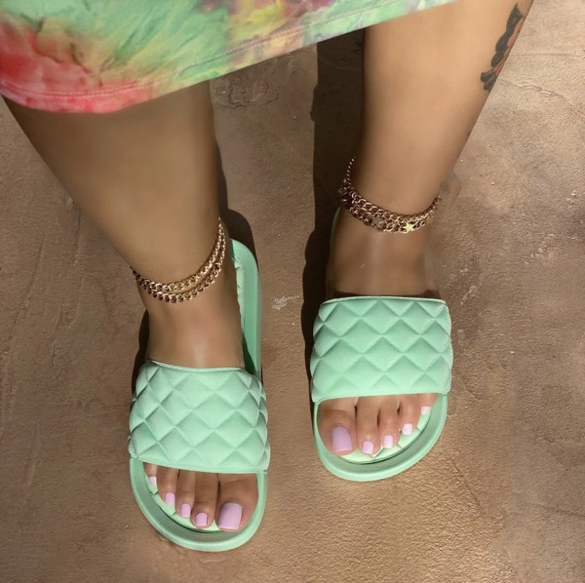 New arrival ladies flip flops eva slippers summer fashion sandals women jelly flat slides, Green
New arrival ladies flip flops eva slippers summer fashion sandals women jelly flat slides, Green