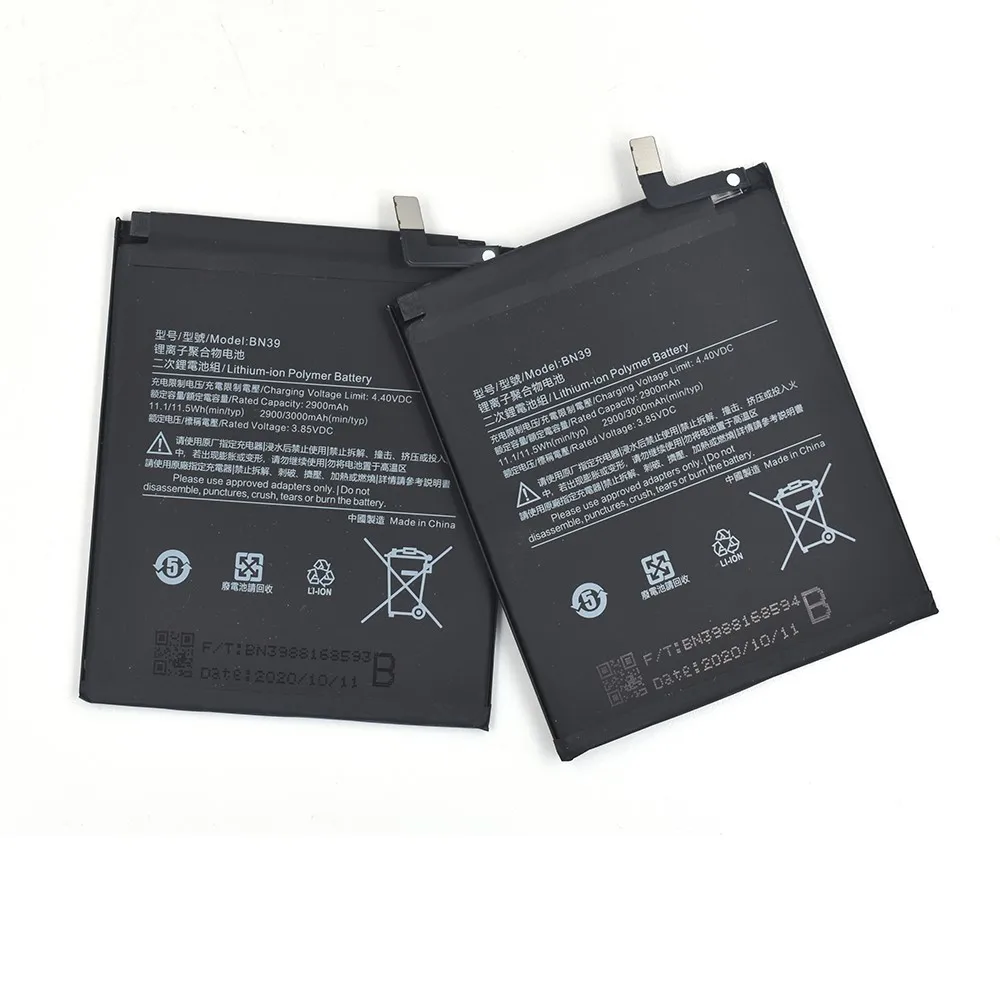 Xiaomi mobile phone BN39 original replacement battery 3000mAh China OEM customized high-capacity low-cost high-quality OEM
Xiaomi mobile phone BN39 original replacement battery 3000mAh China OEM customized high-capacity low-cost high-quality OEM