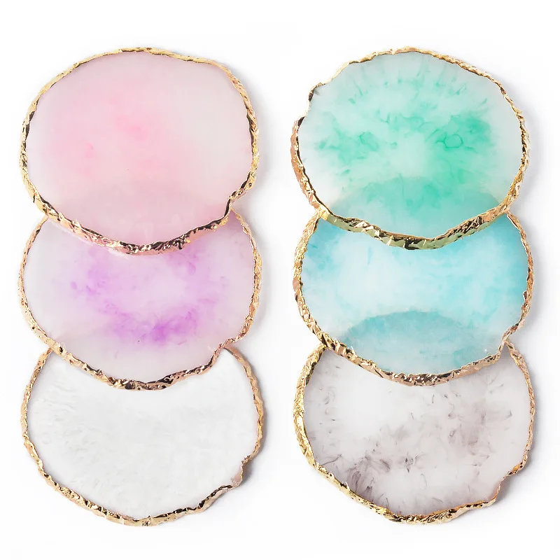 Nail palette crystal agate gold round edge crack ornament painted marble nail art tools, As show
Nail palette crystal agate gold round edge crack ornament painted marble nail art tools, As show