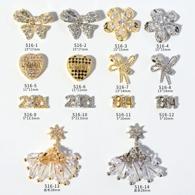 High Quality Nail Charms Love Heart Letter Number Bow Flower White Pearl Women Beauty Girl Fashion Cute Finger Nail Jewelry, Colorful
High Quality Nail Charms Love Heart Letter Number Bow Flower White Pearl Women Beauty Girl Fashion Cute Finger Nail Jewelry, Colorful