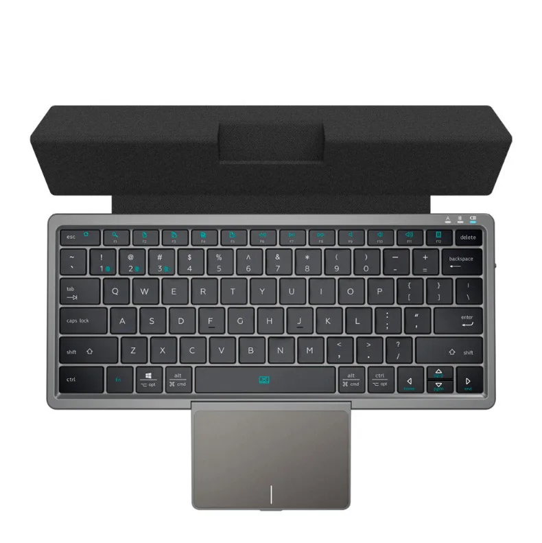 Folding Bluetooth Keyboard with Magnetic Detachable PU Tablet Stand Cover with Hidden Touchpad Portable Mini Wireless Keyboard
Folding Bluetooth Keyboard with Magnetic Detachable PU Tablet Stand Cover with Hidden Touchpad Portable Mini Wireless Keyboard