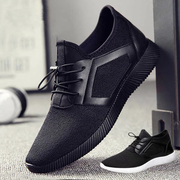 Walking Shoes Solid Color Leather Stitching Mesh Sneakers Men Lace-up Running Sneakers Jogging Shoes, As pic
Walking Shoes Solid Color Leather Stitching Mesh Sneakers Men Lace-up Running Sneakers Jogging Shoes, As pic