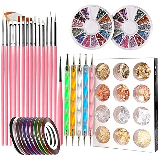 Nail Painting Pen Designer Decorations Nail Art Tool Brushes Dotting Tool Foil Manicure Tape Color Rhinestones For Nail Diy, Pink nail painting
Nail Painting Pen Designer Decorations Nail Art Tool Brushes Dotting Tool Foil Manicure Tape Color Rhinestones For Nail Diy, Pink nail painting