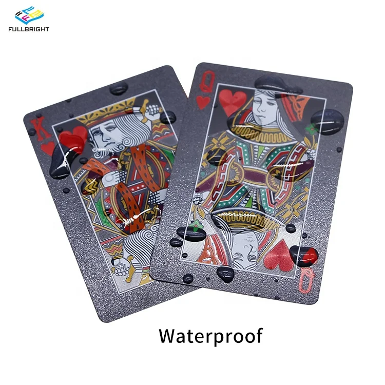 Black 54pcs Waterproof Customized Printing Plastic Table Playing Cards Poker, Black, yellow or silver
Black 54pcs Waterproof Customized Printing Plastic Table Playing Cards Poker, Black, yellow or silver