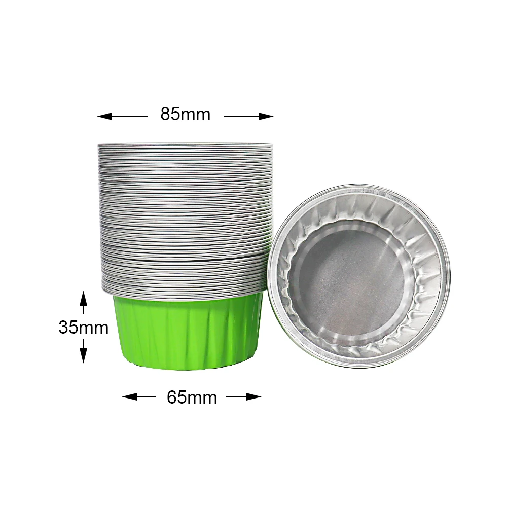 WB-84 aluminum foil food container Cute storage container For Cooking Baking Storing Meal Prep Homemade Bread 85ml green, Gold
WB-84 aluminum foil food container Cute storage container For Cooking Baking Storing Meal Prep Homemade Bread 85ml green, Gold