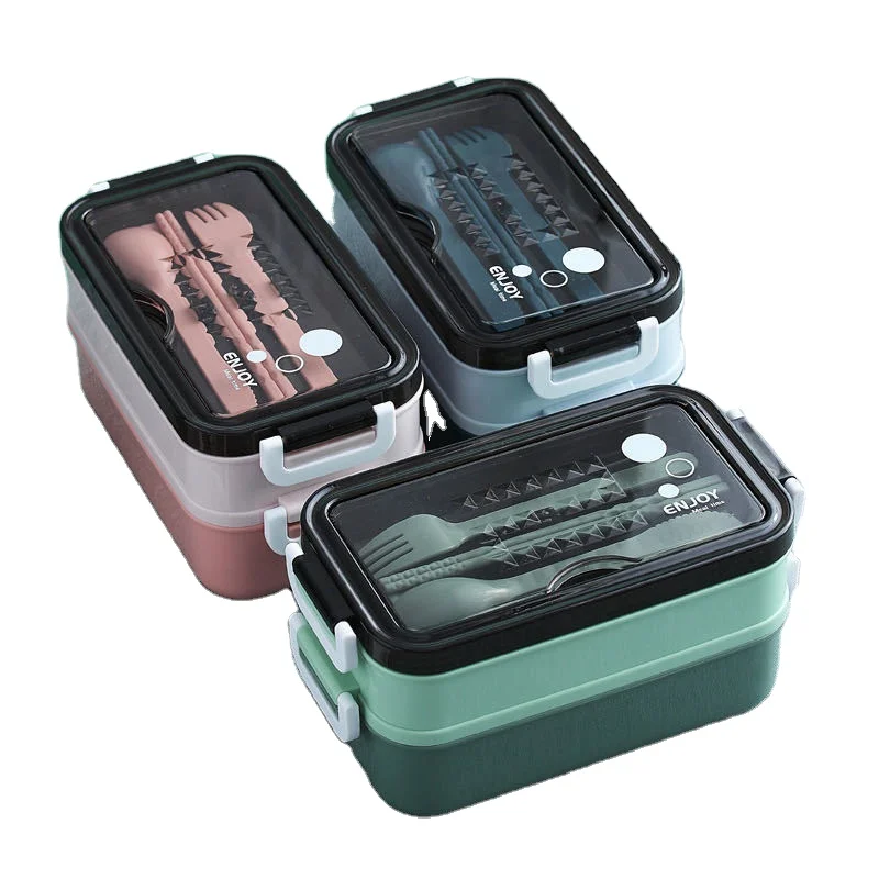 Lunch Box New Double-decker Bento Boxes Divider 304 Stainless Steel Thermal Lunch Box
Lunch Box New Double-decker Bento Boxes Divider 304 Stainless Steel Thermal Lunch Box