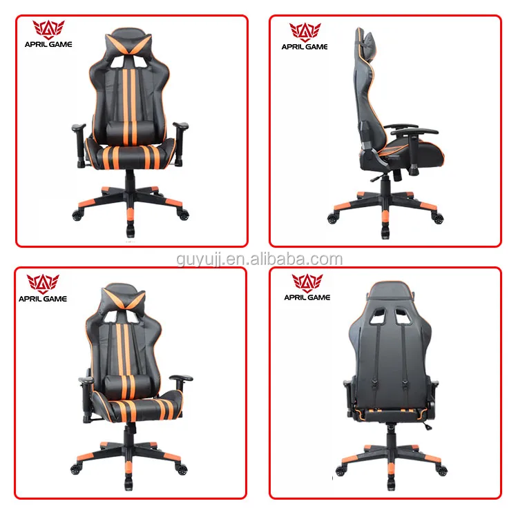 Y-2699 Popular PU Leather Racing Car Chair Gaming Computer Ergonomic Office Chair Neck Pillow And Waist Pillow angles display Y-2699 Beliebte PU Leder Rennwagen Stuhl Gaming Computer Ergonomischer Bürostuhl Nackenkissen und Taille Kissen Winkel Display