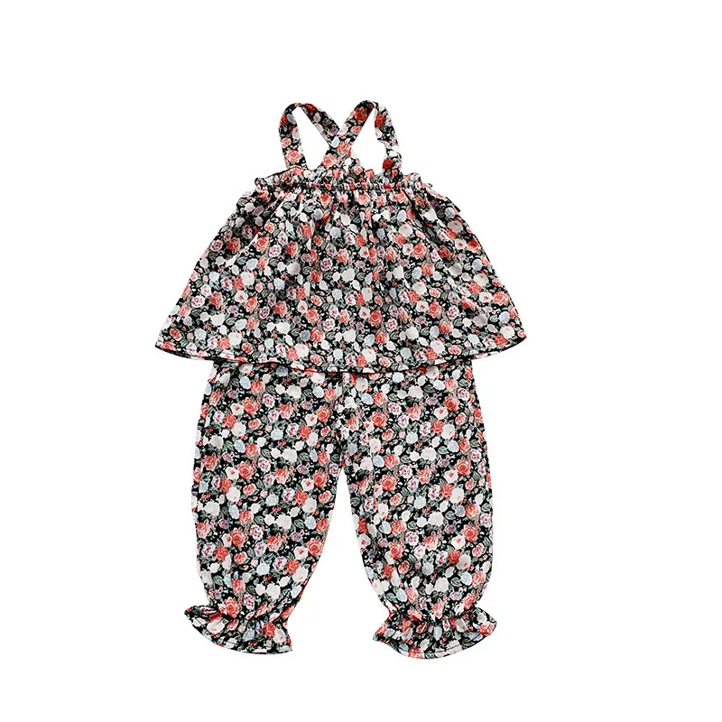 Wholesale kids girl clothing Summer Floral Flower Pattern Sleeveless Camisole pants Children Clothes Set for child, Picture
Wholesale kids girl clothing Summer Floral Flower Pattern Sleeveless Camisole pants Children Clothes Set for child, Picture