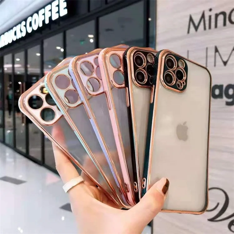 Transparent Camera protection Electroplating Bumper Color Hard PC TPU Cell Mobile Phone Back Cover Case For Iphone 12 pro max, Multi-color, can be customized
Transparent Camera protection Electroplating Bumper Color Hard PC TPU Cell Mobile Phone Back Cover Case For Iphone 12 pro max, Multi-color, can be customized