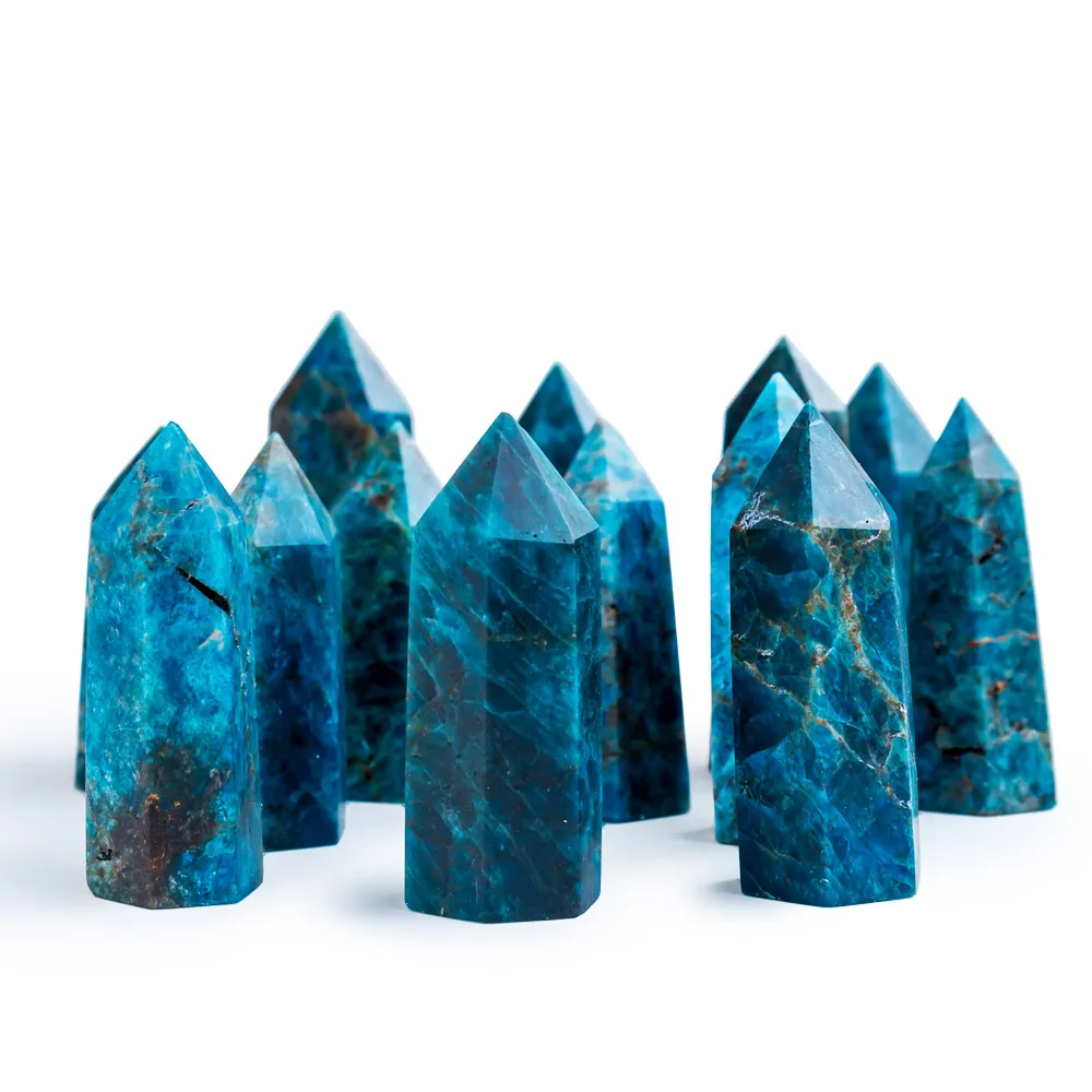 New product high quality natural healing folk crafts blue apatite point crystal tower
New product high quality natural healing folk crafts blue apatite point crystal tower
