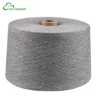 Recycled cotton polyester blended yarn for circular and flat knitting 4s to 32s