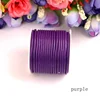 Polyester 4mm Waxed Korean Clothing Color White Cord Wax Cotton Rope