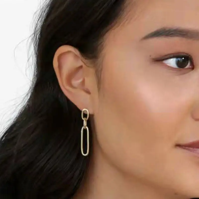 2020 Trendy Earring 18K PVD Gold Link Chain Drop Earring Stainless Steel hoop Earrings Trendy Jewelry 2021
2020 Trendy Earring 18K PVD Gold Link Chain Drop Earring Stainless Steel hoop Earrings Trendy Jewelry 2021