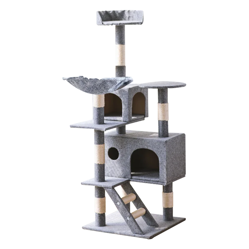 Luxury Selected Sisal Material Scratch Resistant Cat Tree Cat Tower For Cat, Yellow and gray
Luxury Selected Sisal Material Scratch Resistant Cat Tree Cat Tower For Cat, Yellow and gray