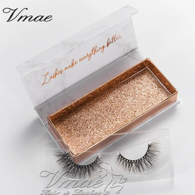 VMAE Hot Sale Free Shipping Two Dollar 1Pair Lot 19mm Reusable Mink Fur 3D Real Mink Eyelash Extensions With Marble Packaging
VMAE Hot Sale Free Shipping Two Dollar 1Pair Lot 19mm Reusable Mink Fur 3D Real Mink Eyelash Extensions With Marble Packaging