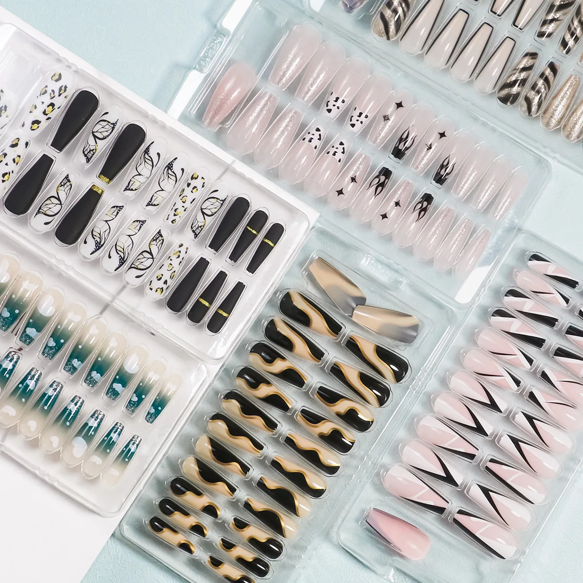 Wholesale Price Luxury Removable Long Square Nails Art Press On Nails Customized Artificial Nails
Wholesale Price Luxury Removable Long Square Nails Art Press On Nails Customized Artificial Nails