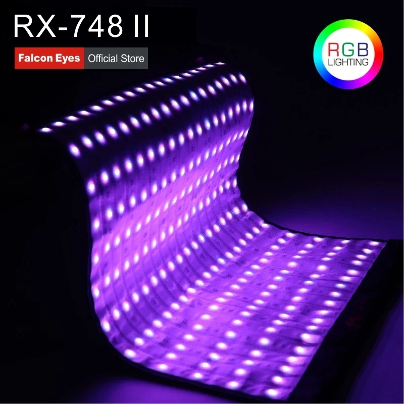 Falcon Eyes RX-748 II LED RGB 300W Fotografia Flexible Light Photography Lighting 2700K-9999K With Effect Scenes Mode RX-748II
Falcon Eyes RX-748 II LED RGB 300W Fotografia Flexible Light Photography Lighting 2700K-9999K With Effect Scenes Mode RX-748II