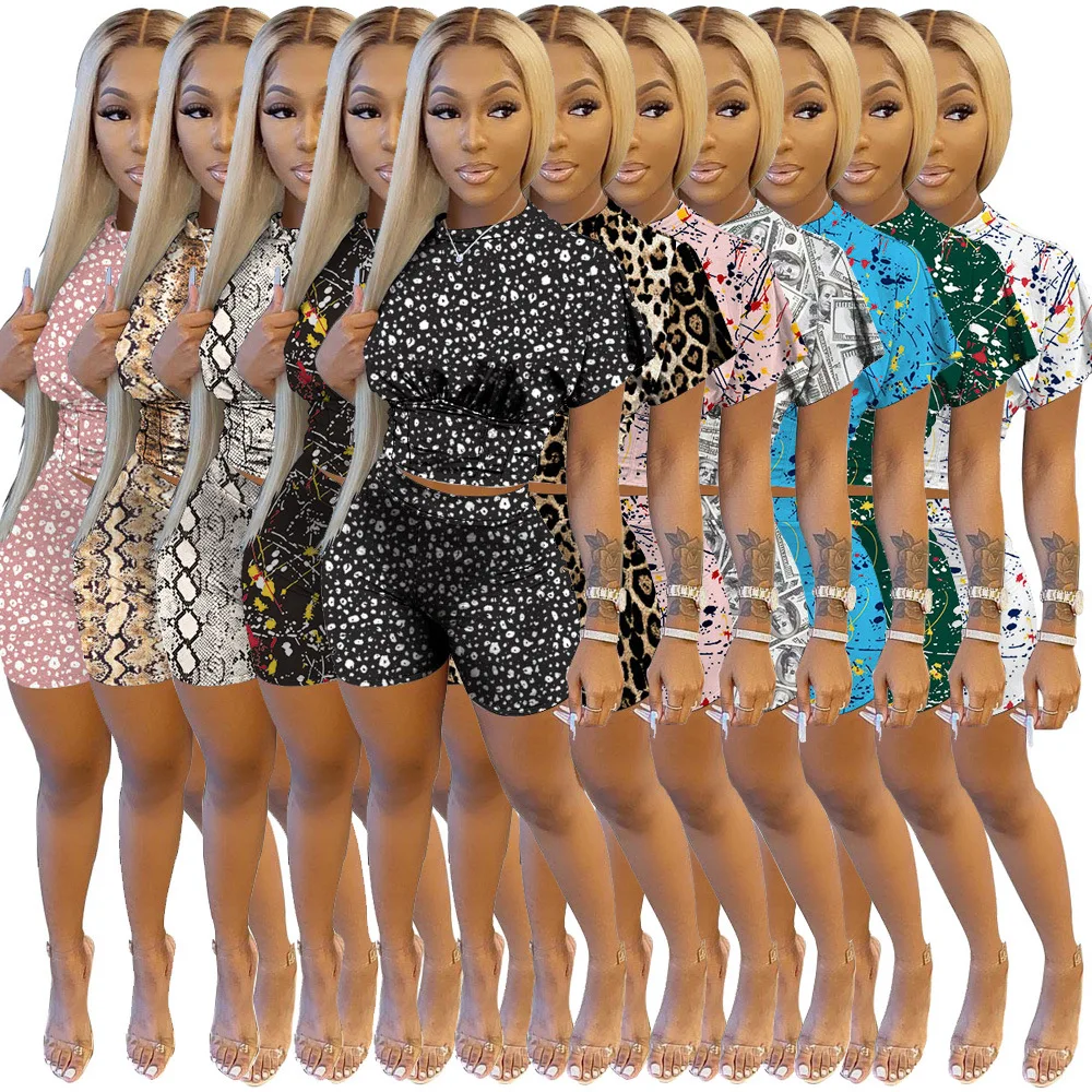 2022 Wholesale Summer Ladies Trendy Clothing 11 Colors Printed 2 Piece Pants Outfits Short Set for Women
2022 Wholesale Summer Ladies Trendy Clothing 11 Colors Printed 2 Piece Pants Outfits Short Set for Women